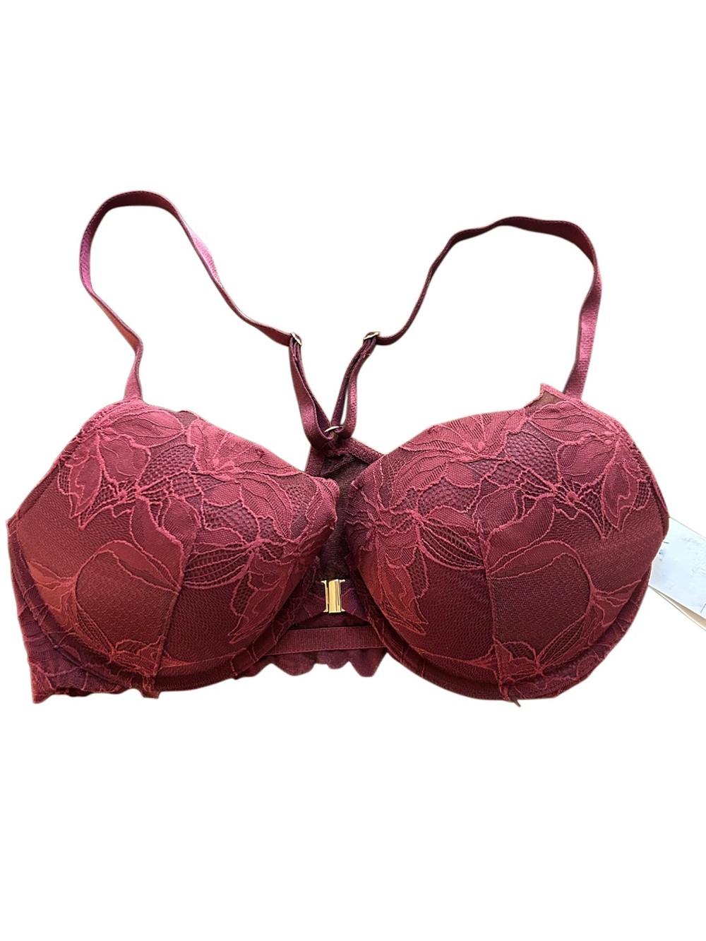 Lace Front Clasp Push-Up Bra